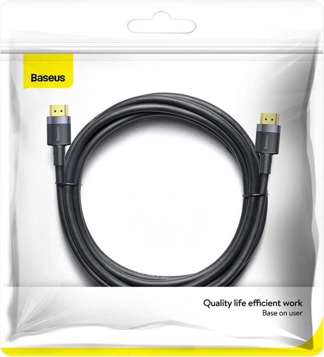 Produktbild Baseus Cafule 4KHDMI Male To 4KHDMI Male Adapter Cable 3m Black (3 m, HDMI, 2.0)