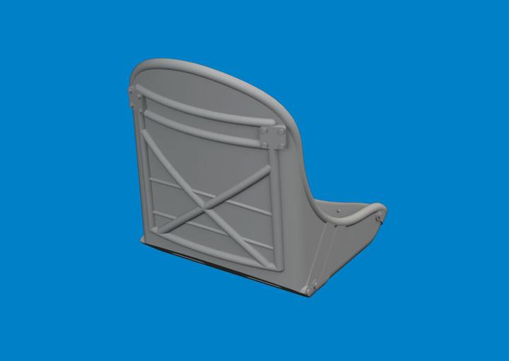 Actual product image Eduard P-39 seat PRINT