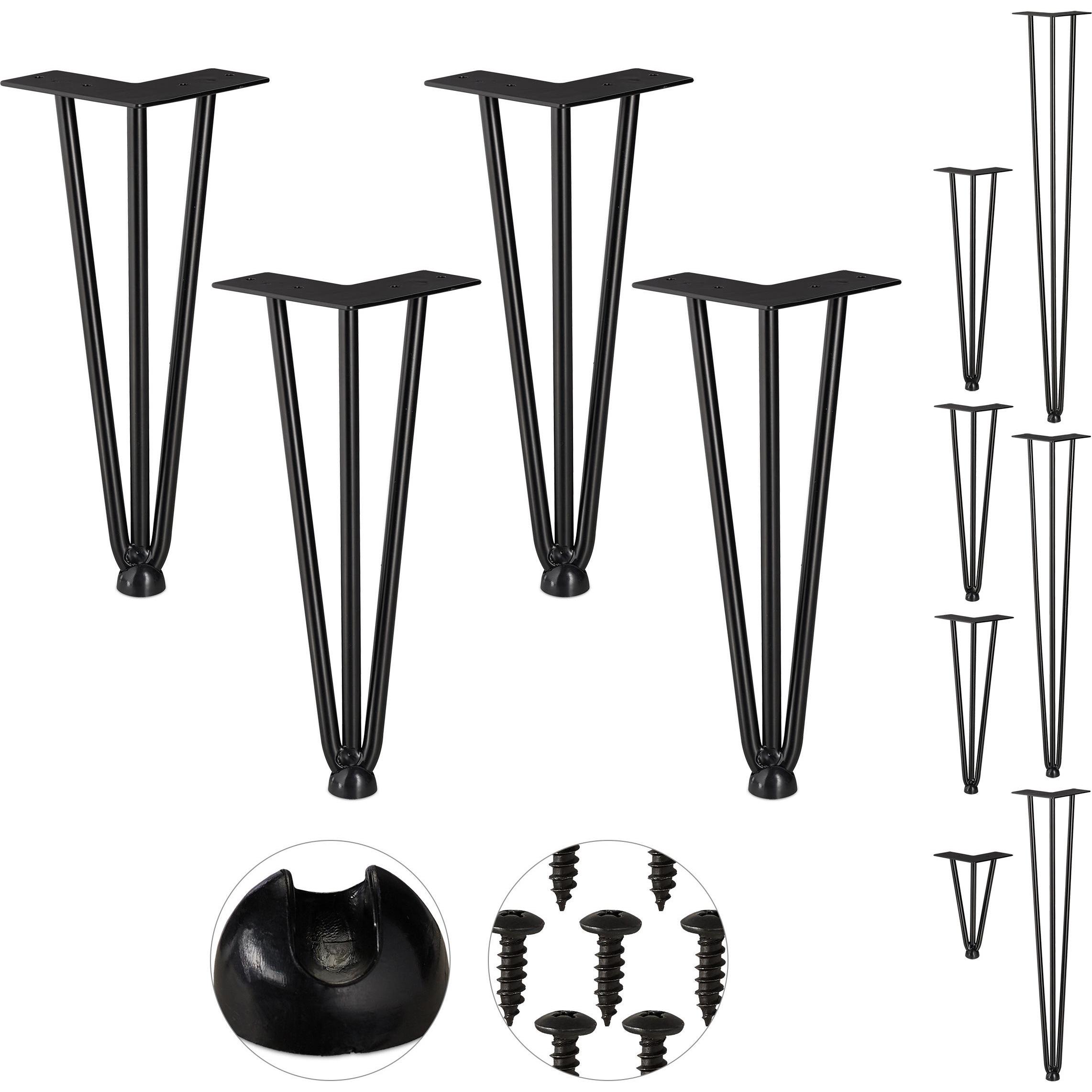 Relaxdays, Tischbeine + Tischgestell, Hairpin