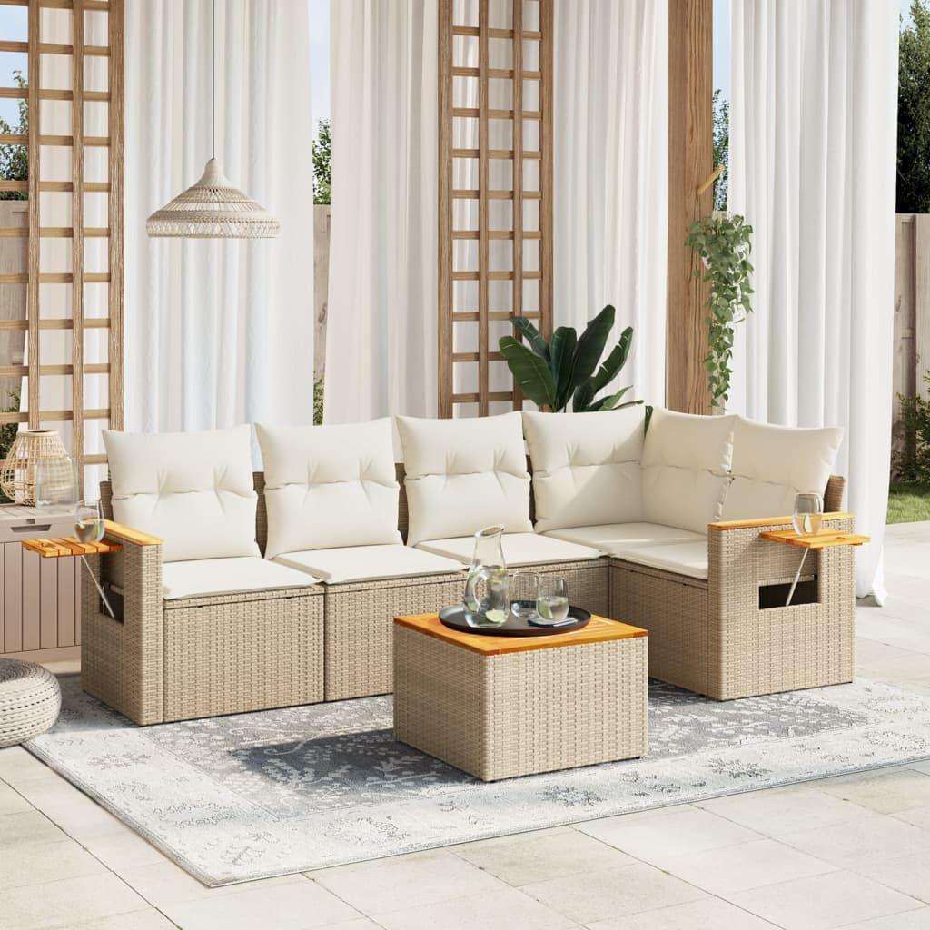 Thumbnail - VidaXL, Gartenlounge, 10-tlg. Garten-Lounge-Set mit Kissen