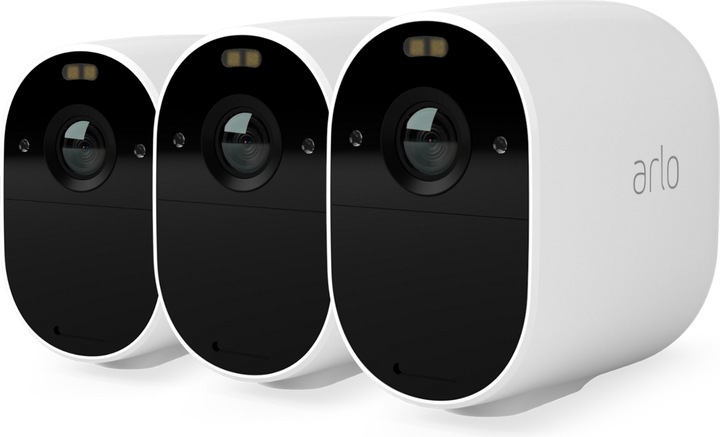 Arlo Essential Spotlight, pack de 3 caméras, blanc (1920 x 1080 Pixels)