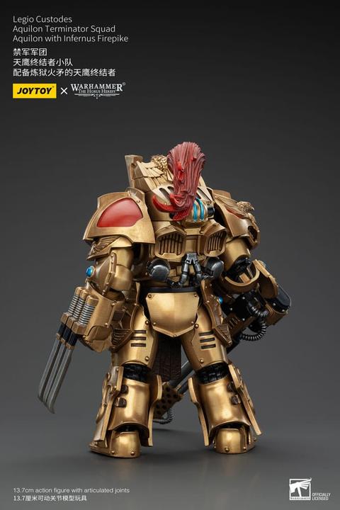 Actual product image Joy Toy Warhammer The Horus Heresy Action Figure 1/18 Legio Custodes Aquilon Terminator Squad Aquilon with