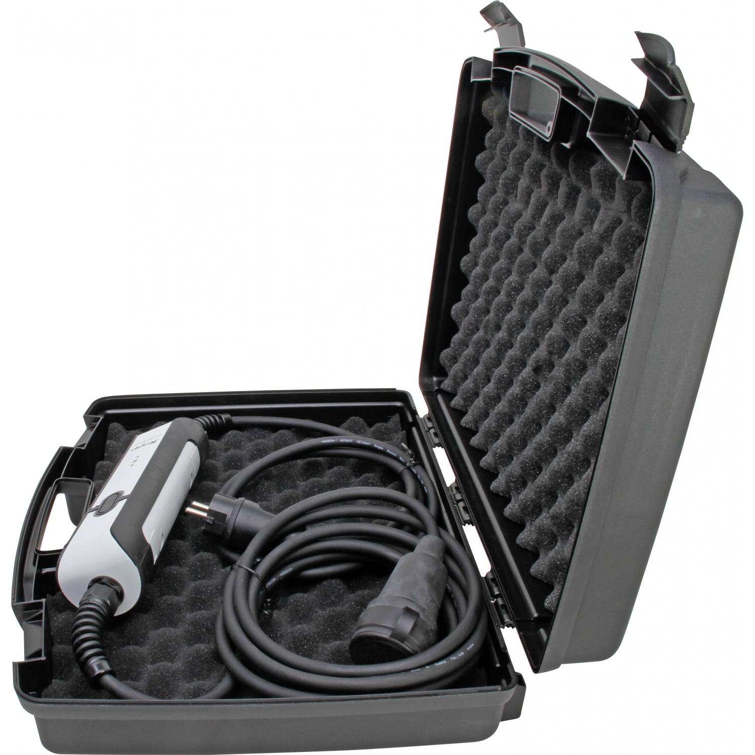 Kopp, Kabelrolle, 148603017 Zwischenschalter mit PRCD 230V Schwarz IP55 (4.50 m, 1.50 mm²)