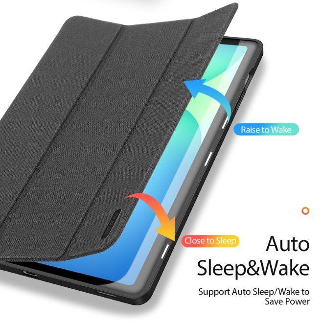 Produktbild Samsung Galaxy Tab S10FE Plus - Ducis Domo Series, aufstellbares Flip-Etui, Schwarz (Samsung Galaxy Tab S10 FE+)
