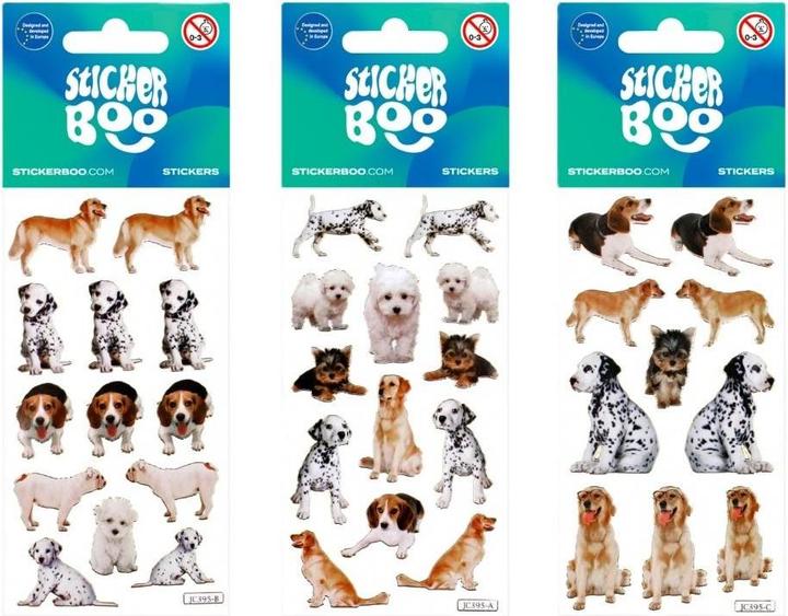 Starpak Sticker BOO mix cane adesivo argento