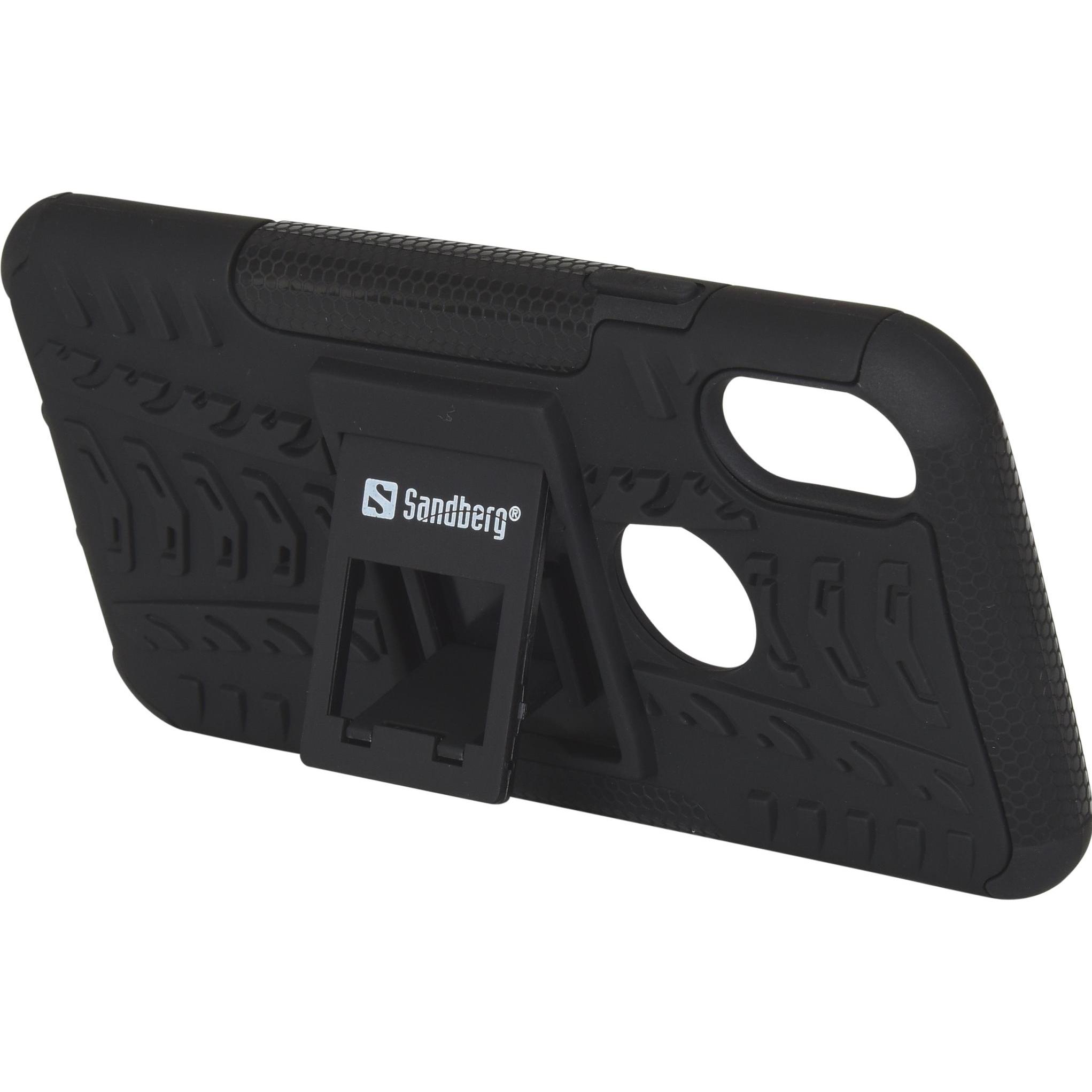 Sandberg ActionCase (Apple iPhone X, Apple iPhone XS), Smartphone Hülle, Schwarz