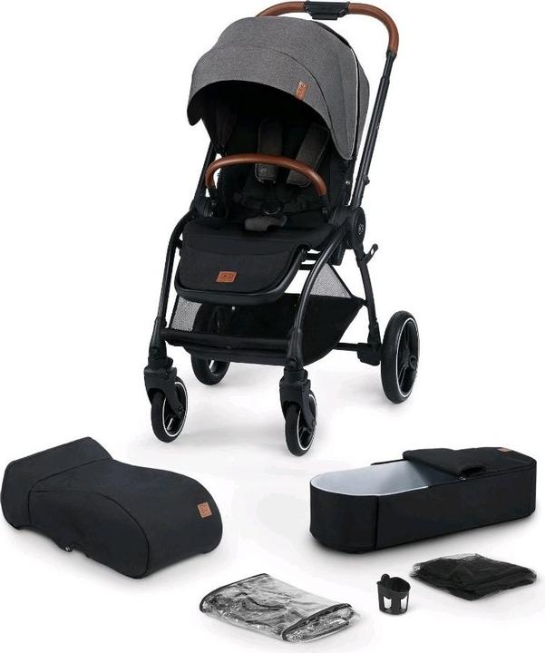 KinderKraft EVOLUTION COCOON 2in1 stroller platinum grey