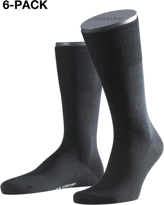 Actual product image Falke 6-Pack Airport black (pack of 6, 39 - 40)