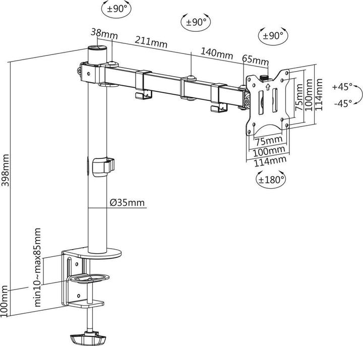 Image du produit Maclean MC-883 (Tables, 32", 8 kg)
