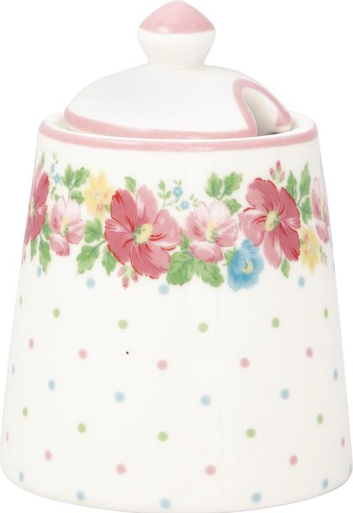 Greengate Josefina Zuckerdose white 10cm