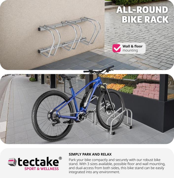Actual product image tectake Bicycle stand