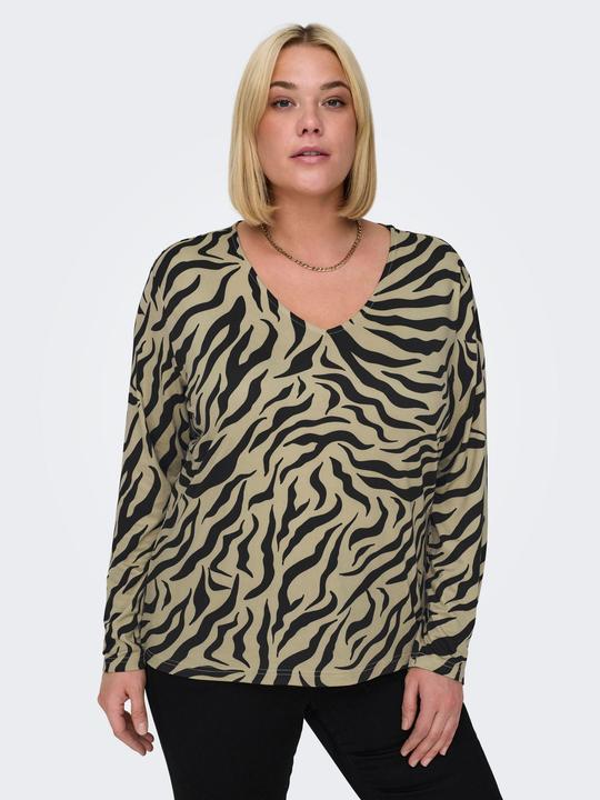 Actual product image Only Regular fit Round neck Curve Voluminous arm cut Top Top (M)