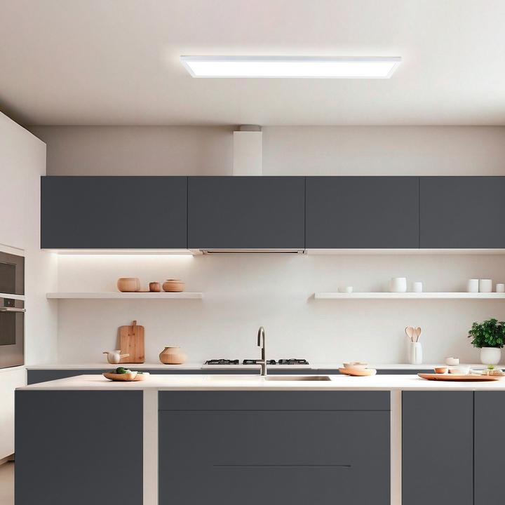 Actual product image Brilliant LED paneel Sorell 96x25 cm IP44 CCT wit (2600 lm)