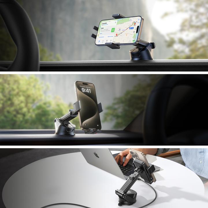 Image du produit Joyroom Wireless Charging Phone Holder for Car Dashboard