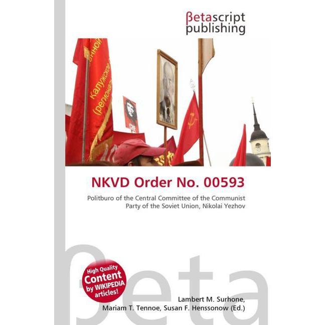 NKVD Order No. 00593, Fachbücher