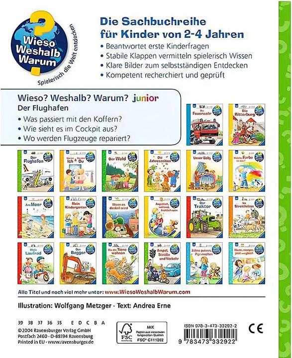 Produktbild Ravensburger Der Flughafen (Deutsch, Andrea Erne, Wolfgang Metzger, 2004)