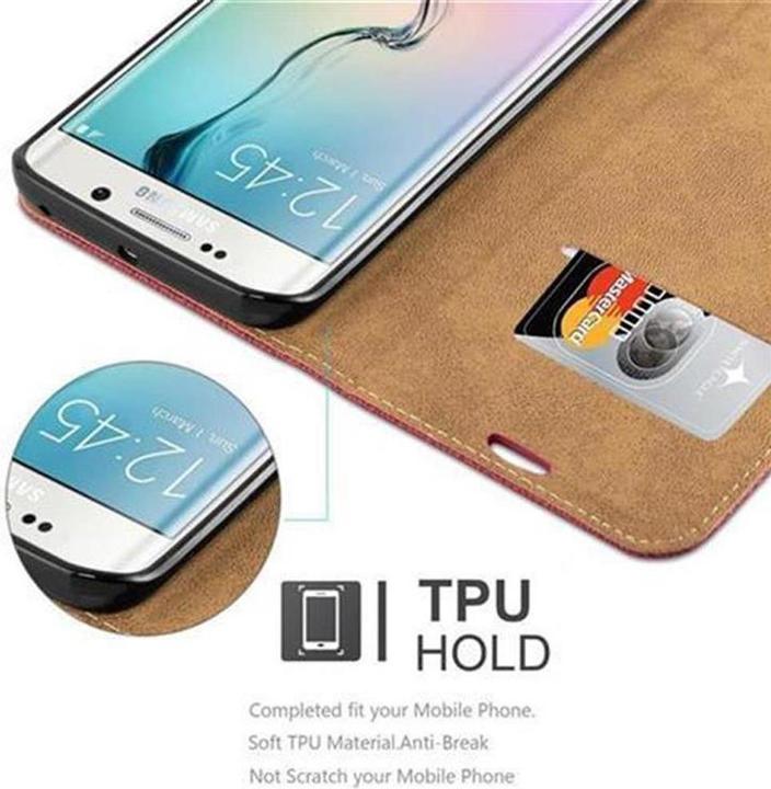 Actual product image Cadorabo Book Bast Optics Cover (Samsung Galaxy S6 Edge)