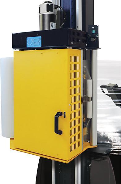 Actual product image kaiserkraft BeeWrap-L pallet wrapper, PE stretch film, film carriage with 240% pre-stretch.