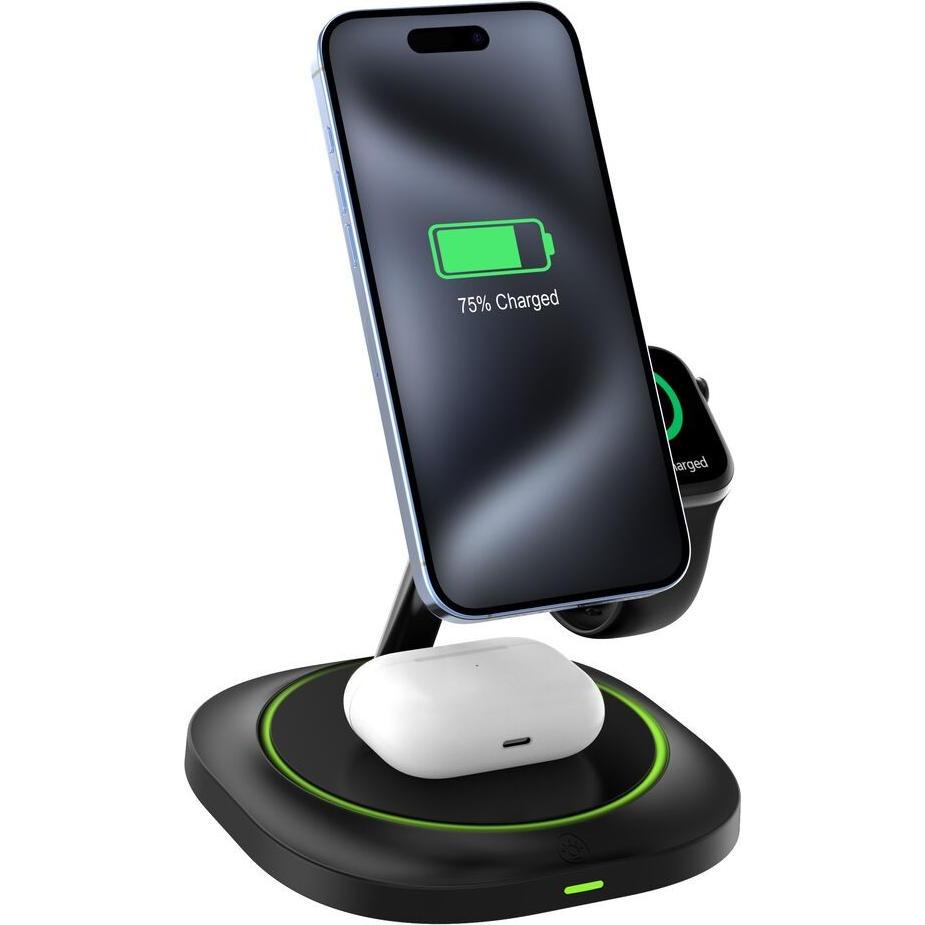 Muvit Kabelloses Ladegerät for Change APH-MWC3 Schwarz, Caricabatteria senza fili, Nero