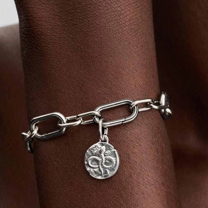 Immagine prodotto Pandora Ciondolo a forma di medaglione con serpente infinito (Argento 925)