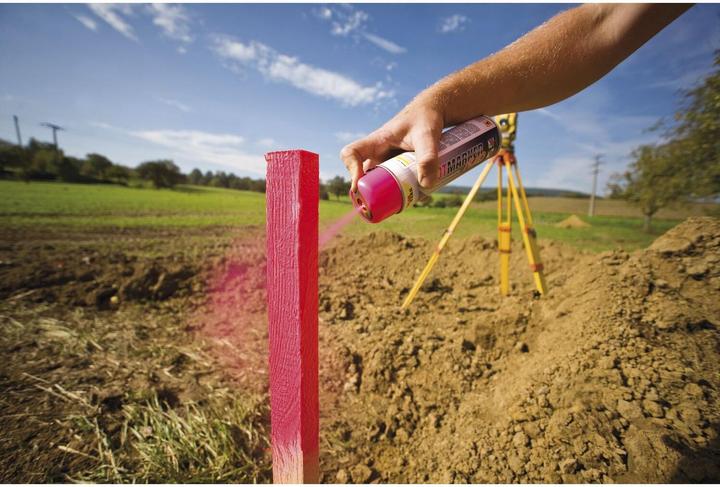 Actual product image Dupli-Color Spraytool marking spray neon yellow spray paint colour spray for construction sites 500 ml