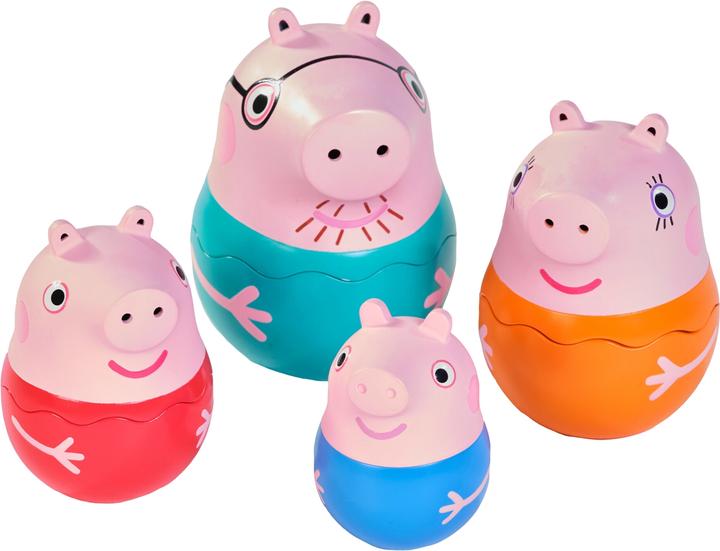 Produktbild Tomy Toomies E73526 Family-Nesting Daddy, Mummy & Peppa Pig George Rattle 18+ Months-Pouring Baby Ba