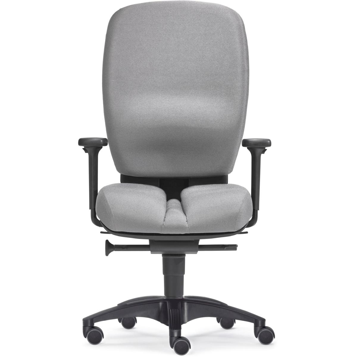 Sitwell, Bürostuhl, Büro-Drehstuhl Mister Office mit Armlehnen Polyamid-Fusskreuz grau