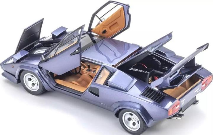 Produktbild Kyosho Sportwagen Lamborghini Countach LP5000, Blau 1:18