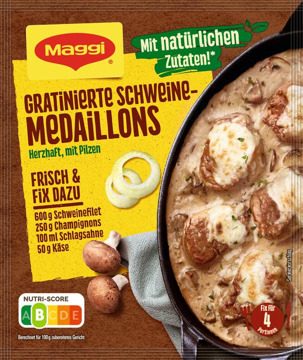Produktbild Maggi Fix Gratinierte Schweinemedaillons