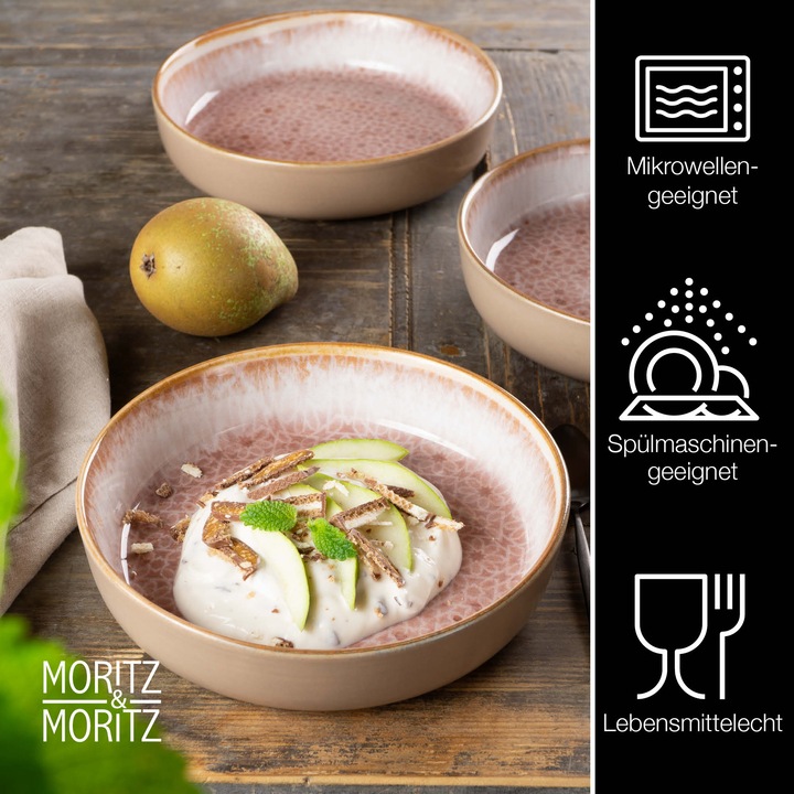 Image du produit Moritz & Moritz TERRA 6 pcs. assiettes à soupe Terracotta 700 ml chacune (6 pièce(s))