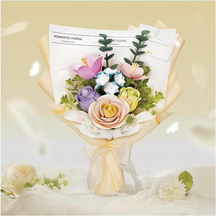 Actual product image Robotime Bausatz Spring Time Bouquet 165-teilig, Modell Art