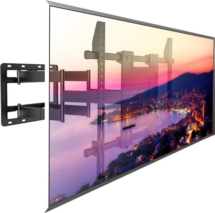 Actual product image Techly Wall Bracket Full-Motion for 65-110" LED LCD TV (Wall, 110", 120 kg)