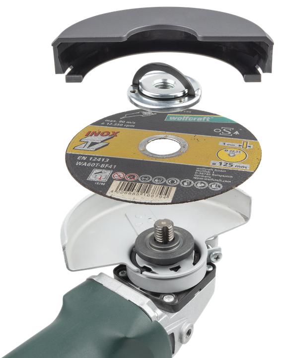 Actual product image wolfcraft 1 M14 angle grinder quick-release nut