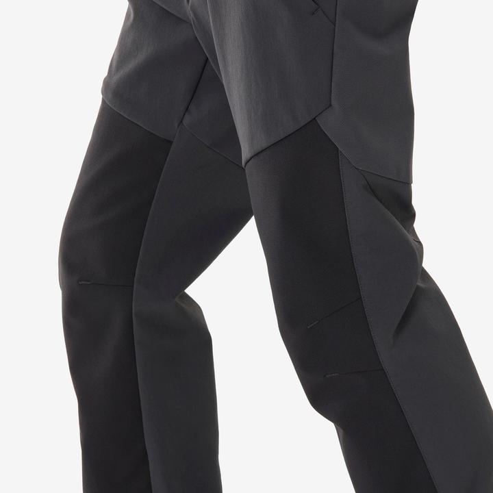 Produktbild Quechua Kids’ softshell hiking trousers, 7-15 years, MH900 - Grey/Black (176)