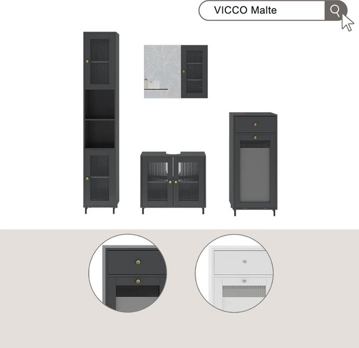 Produktbild Vicco Malte (40 x 40 x 96 cm)