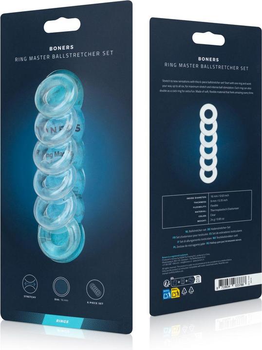 Produktbild Boners - Ring Master Ballstretcher Set 6 Stück (4 cm)