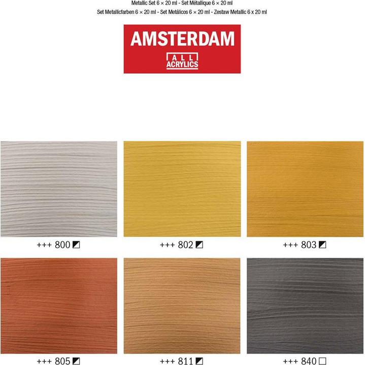 Produktbild Amsterdam Acrylfarbe (Multicolor, 120 ml)