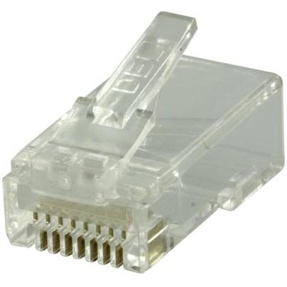 Deltaco MD-18 - RJ45 - Transparent - Kunststoff - Gold - CE - FCC - 20 Stück(e) (Netzwerkkabel Stecker), Netzwerk Zubehö...