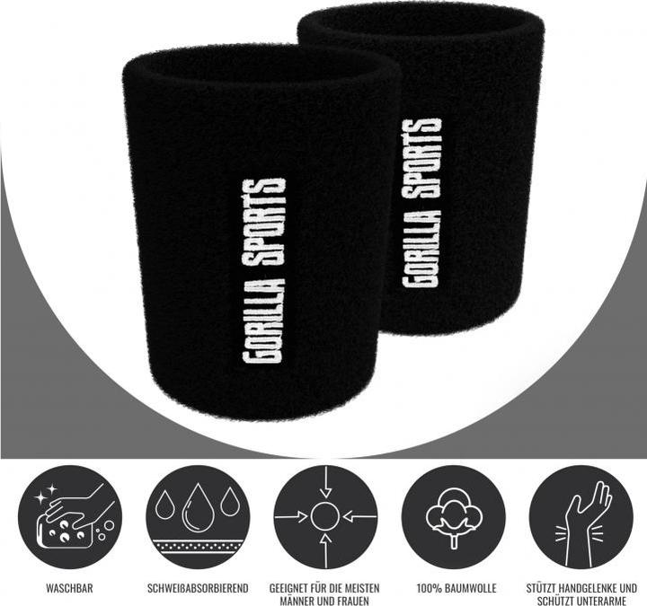 Produktbild Gorilla Sports Kettlebell Wristlet - Handgelenkschutz (11, One Size)