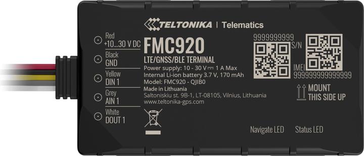 Actual product image Teltonika 4G Bluetooth Small GPS