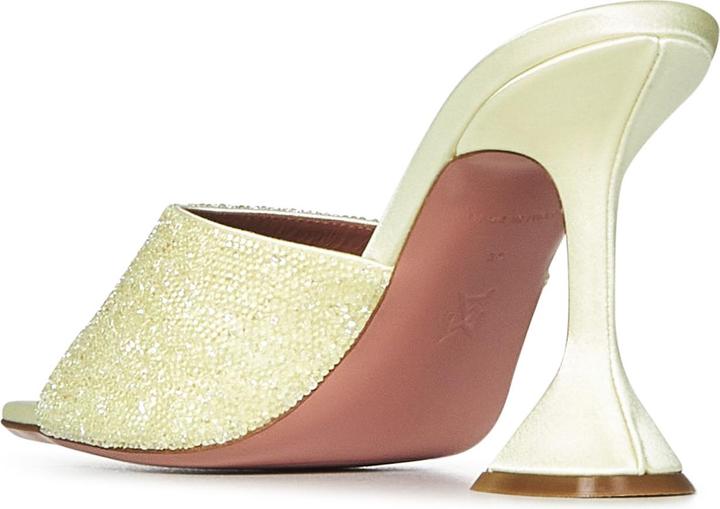 Actual product image Amina Muaddi Sandals Yellow (39)