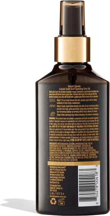 Actual product image Bondi Sands Liquid Gold Self-Tanning Dry Oil 150ml/5.07oz (Self tanning oil, 150 ml)