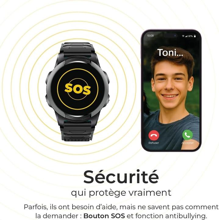 Produktbild Save Family Savefamily Slim Smartwatch 4g Black Sf-Sln4g (4G)