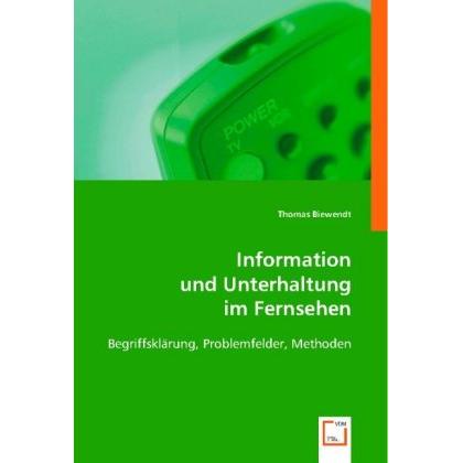 Information und Unterhaltung im Fernsehen, Fachbücher