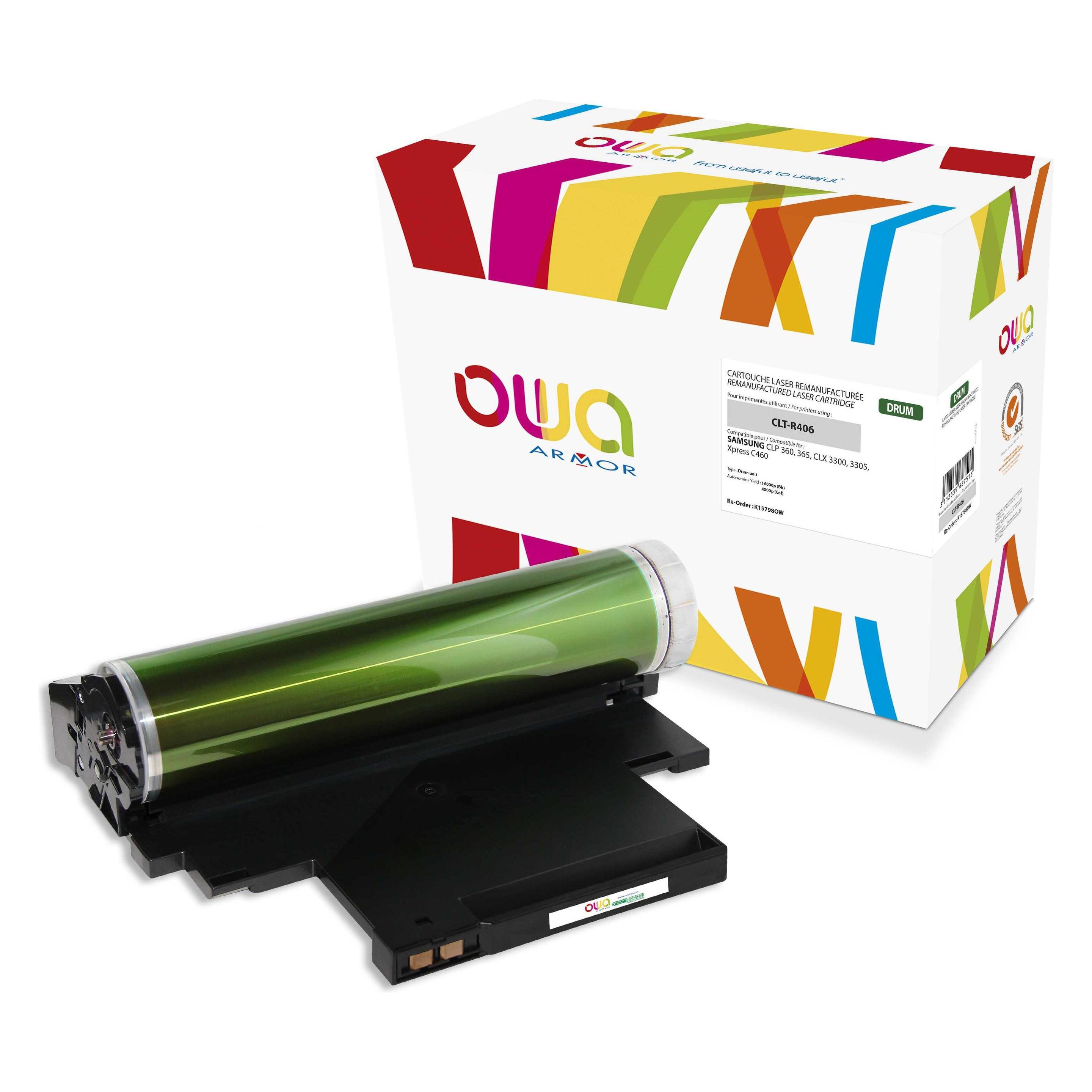 Armor Owa, Toner, Tamburo Owa Compatibile Con Samsung CLT-R406/SEE (16000 P.) (B)