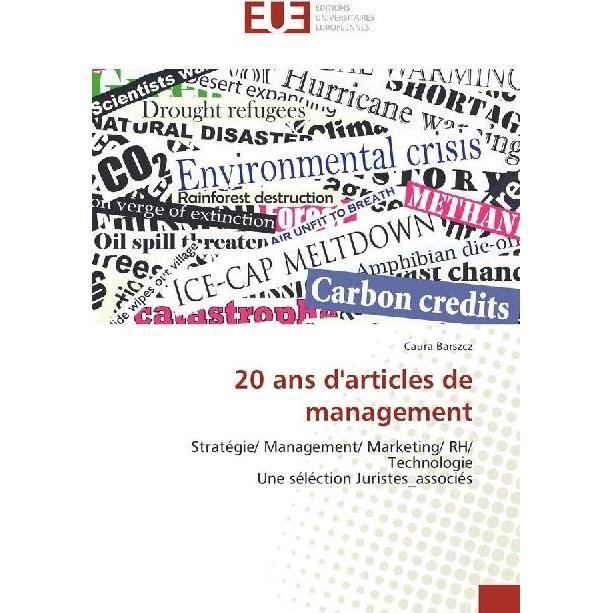 20 ans d'articles de management, Fachbücher von Caura Barszcz