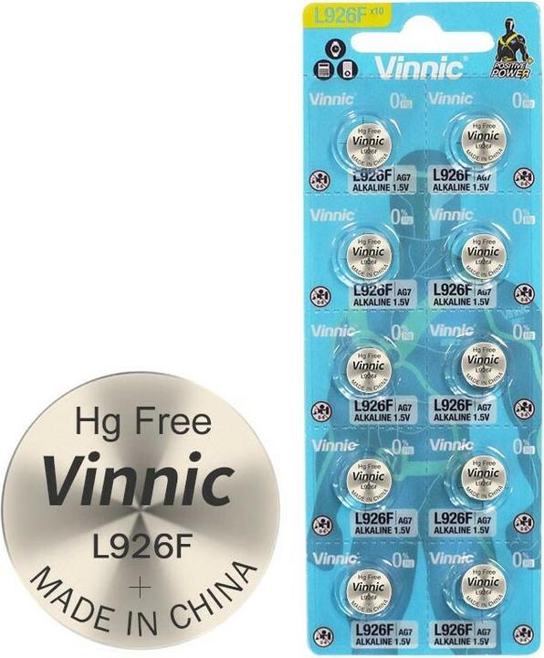 Actual product image Vinnic Positive Power (10 pcs., SR57, 55 mAh)
