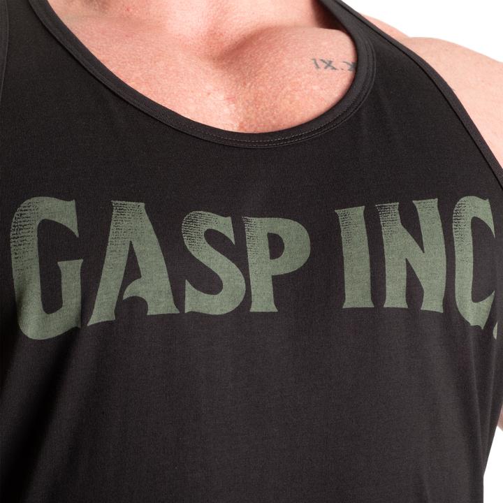 Actual product image Gasp Essential T-Back - Black/Green (M)