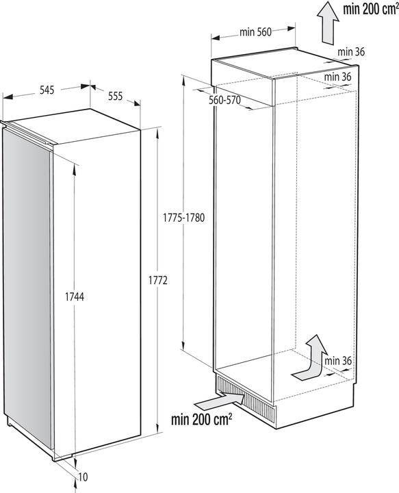 Actual product image Gorenje RI518EA1 (301 l)