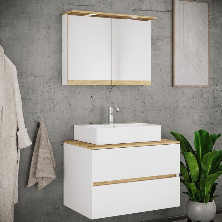 Produktbild VCM Badmöbel-Set mit Waschbecken Cosila-A 80